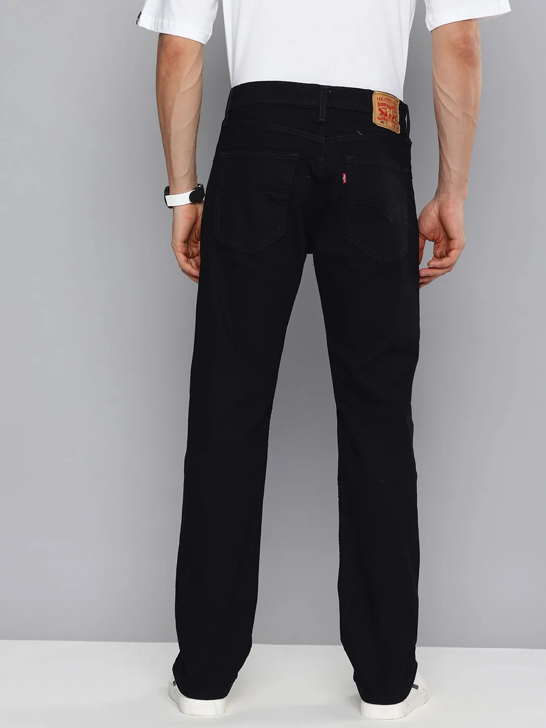 Men's 551 Blue Loose Straight Fit Mid Rise Jeans