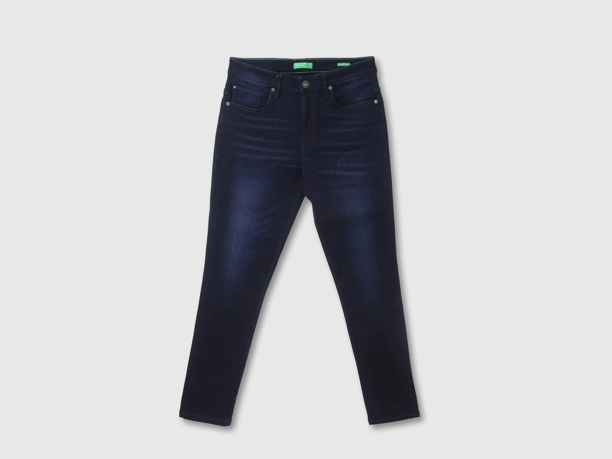 Mens Carrot Fit Solid Jeans