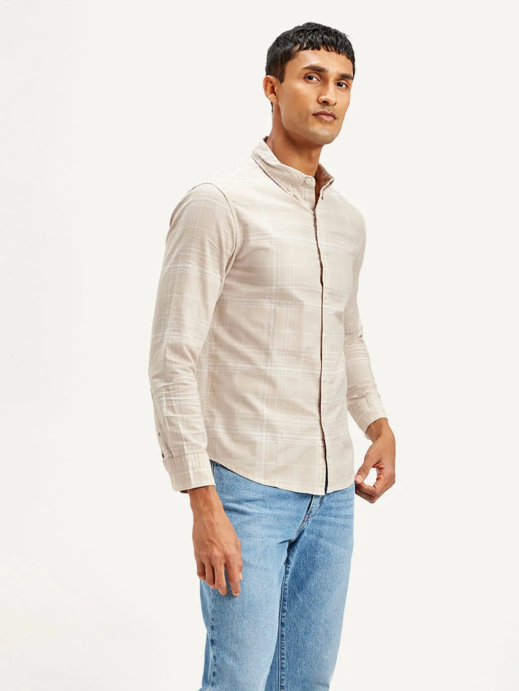 Men's Checkered Slim Fit Shirt