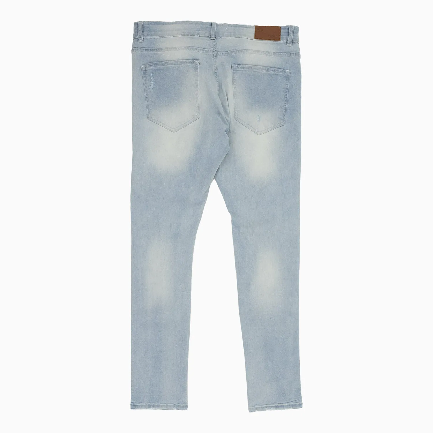 Men's Clean Distressed Denim Pant