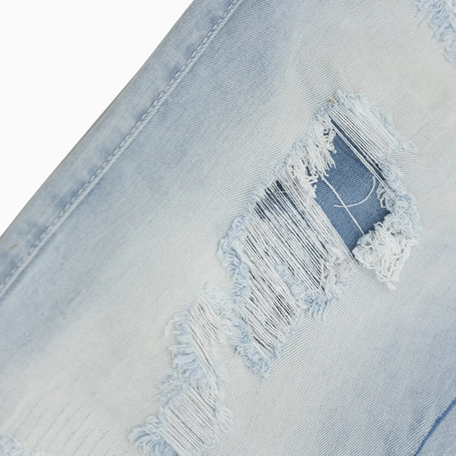 Men's Clean Distressed Denim Pant