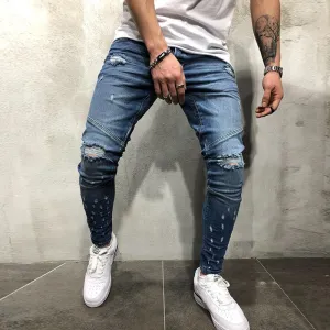 Men's Fashion Casual Ripped Jeans
