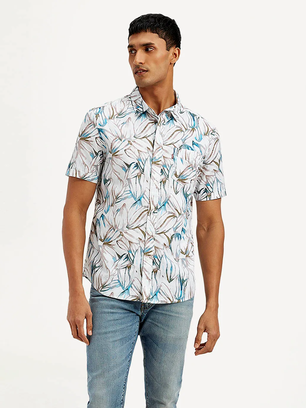 Men's Floral Slim Fit Shirt