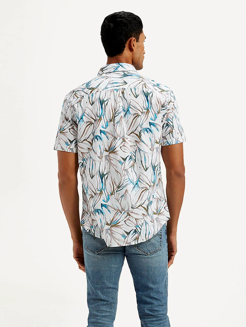 Men's Floral Slim Fit Shirt