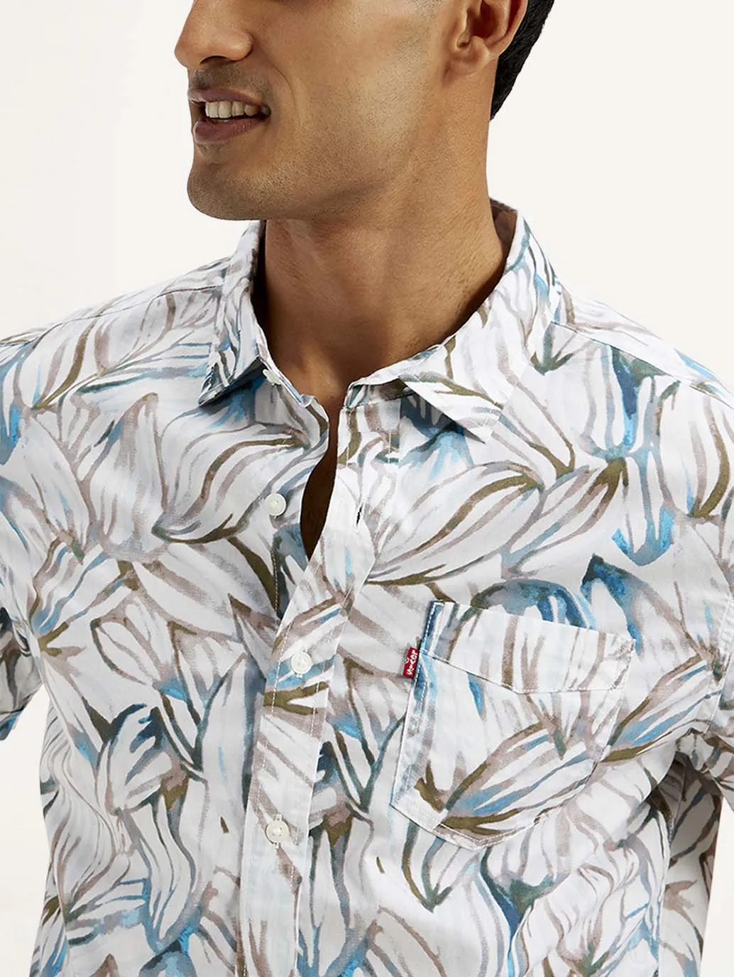 Men's Floral Slim Fit Shirt