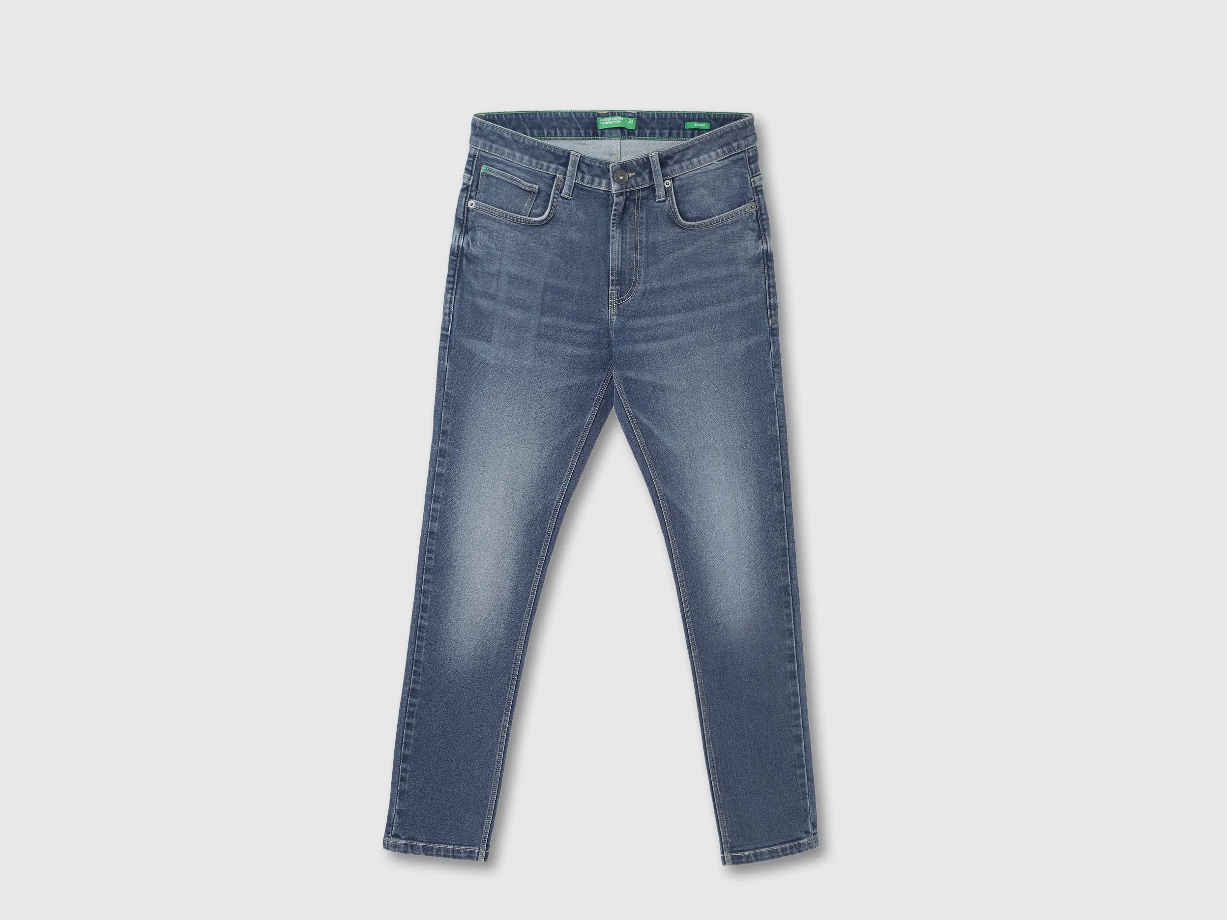 Mens Skinny Fit Solid Jeans