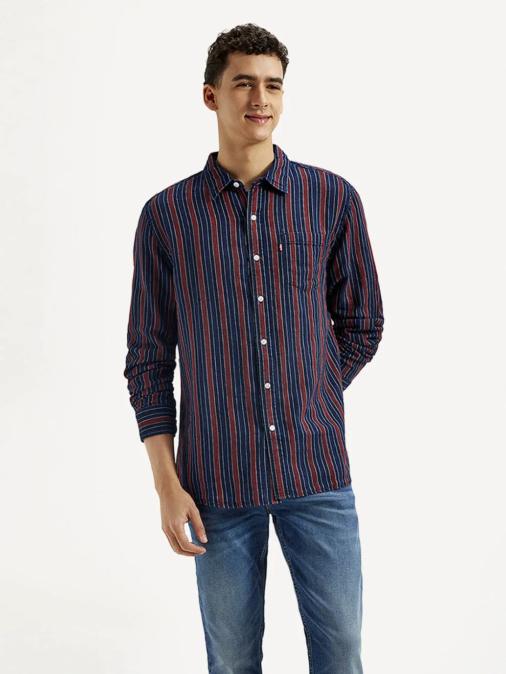 Men's Striped Slim Fit Shirt