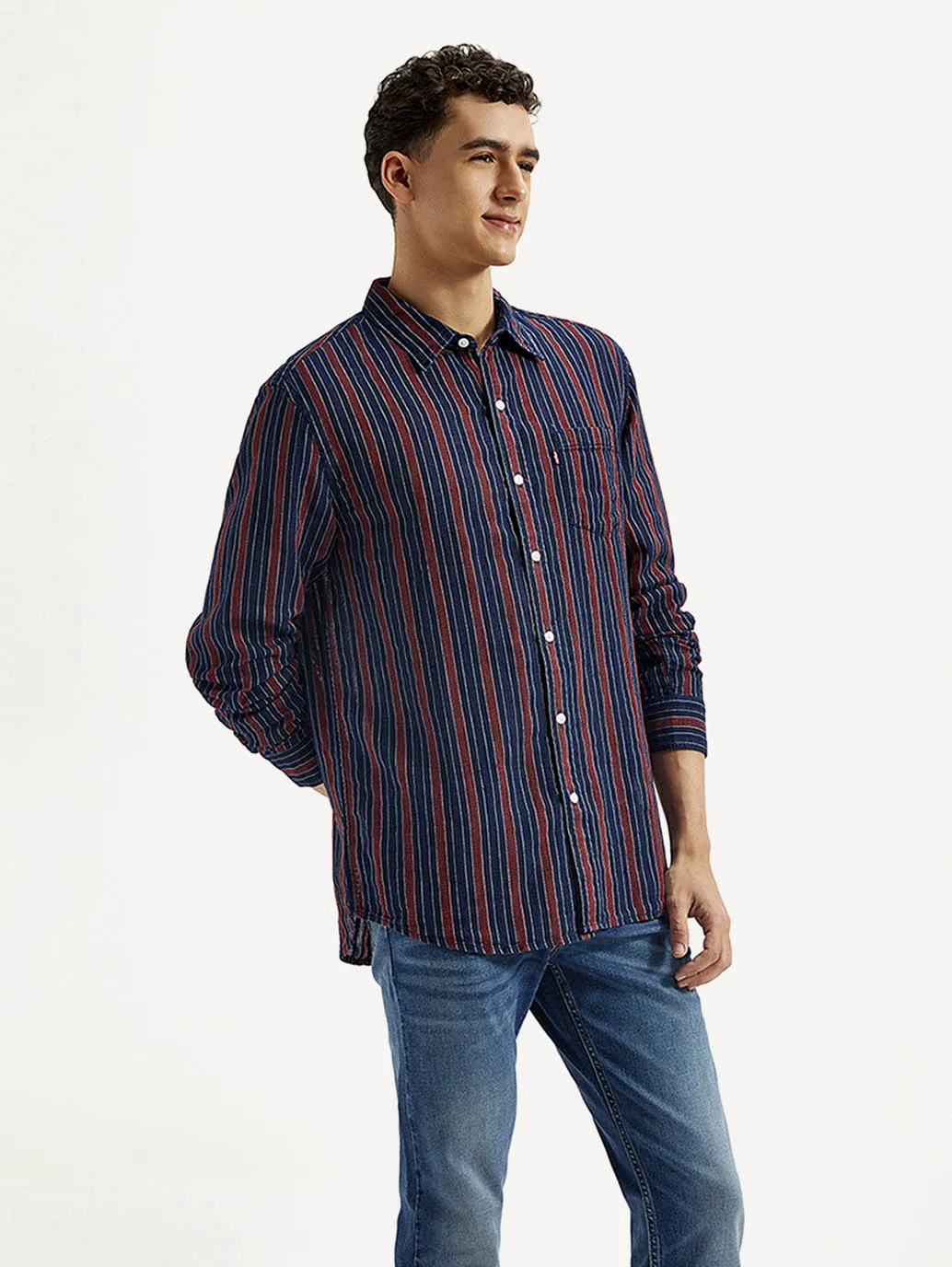 Men's Striped Slim Fit Shirt