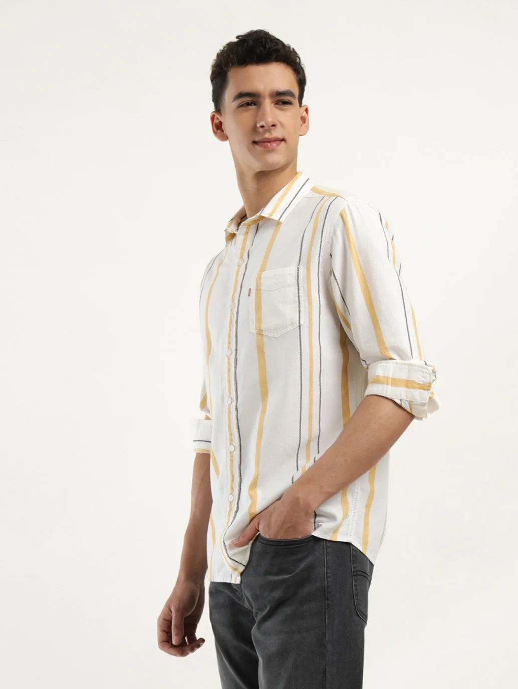 Men's Striped Slim Fit Shirt