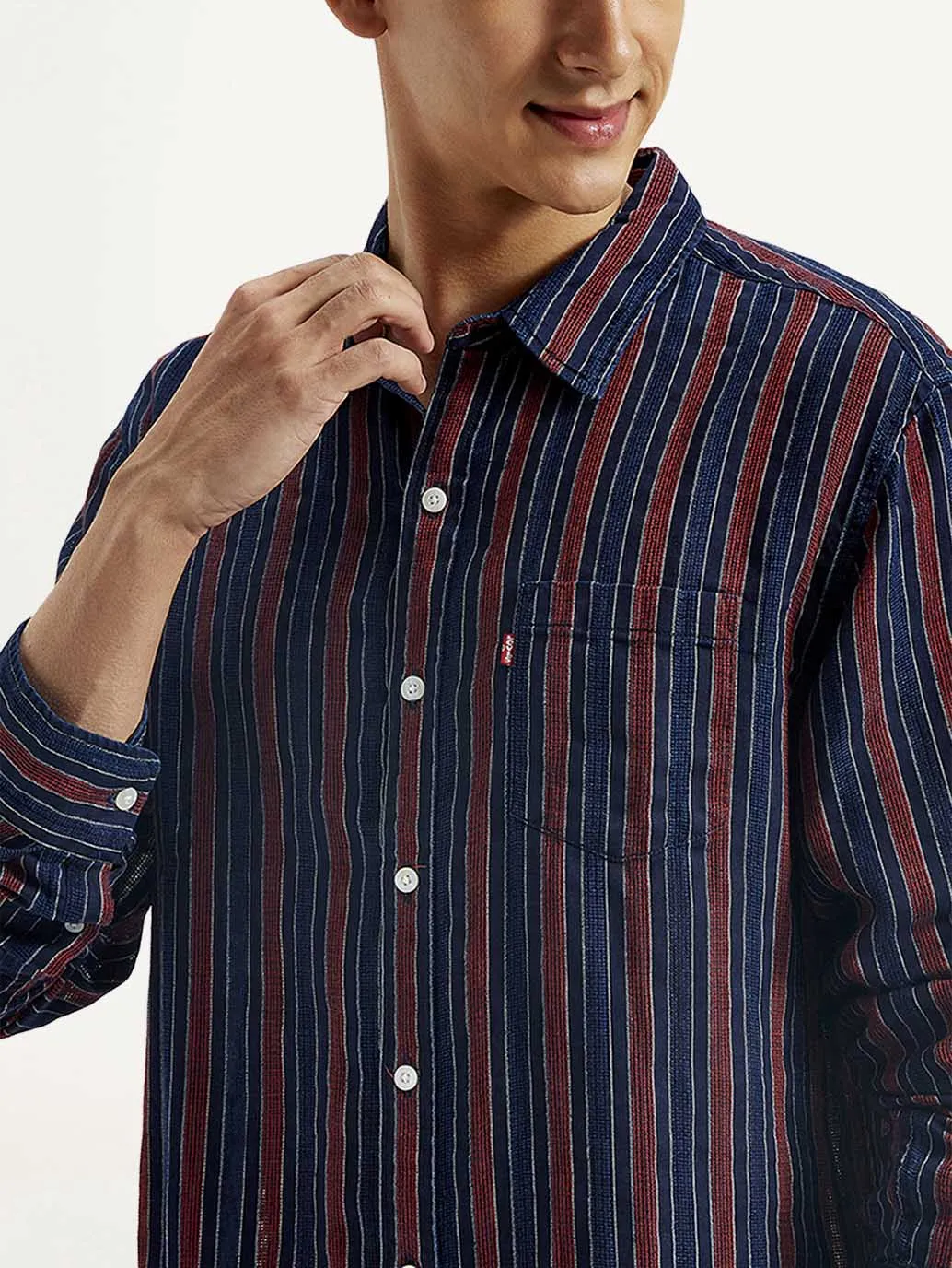 Men's Striped Slim Fit Shirt