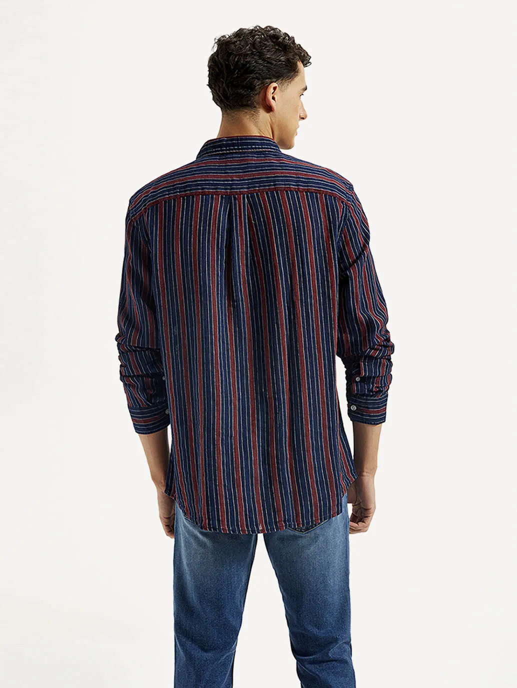 Men's Striped Slim Fit Shirt