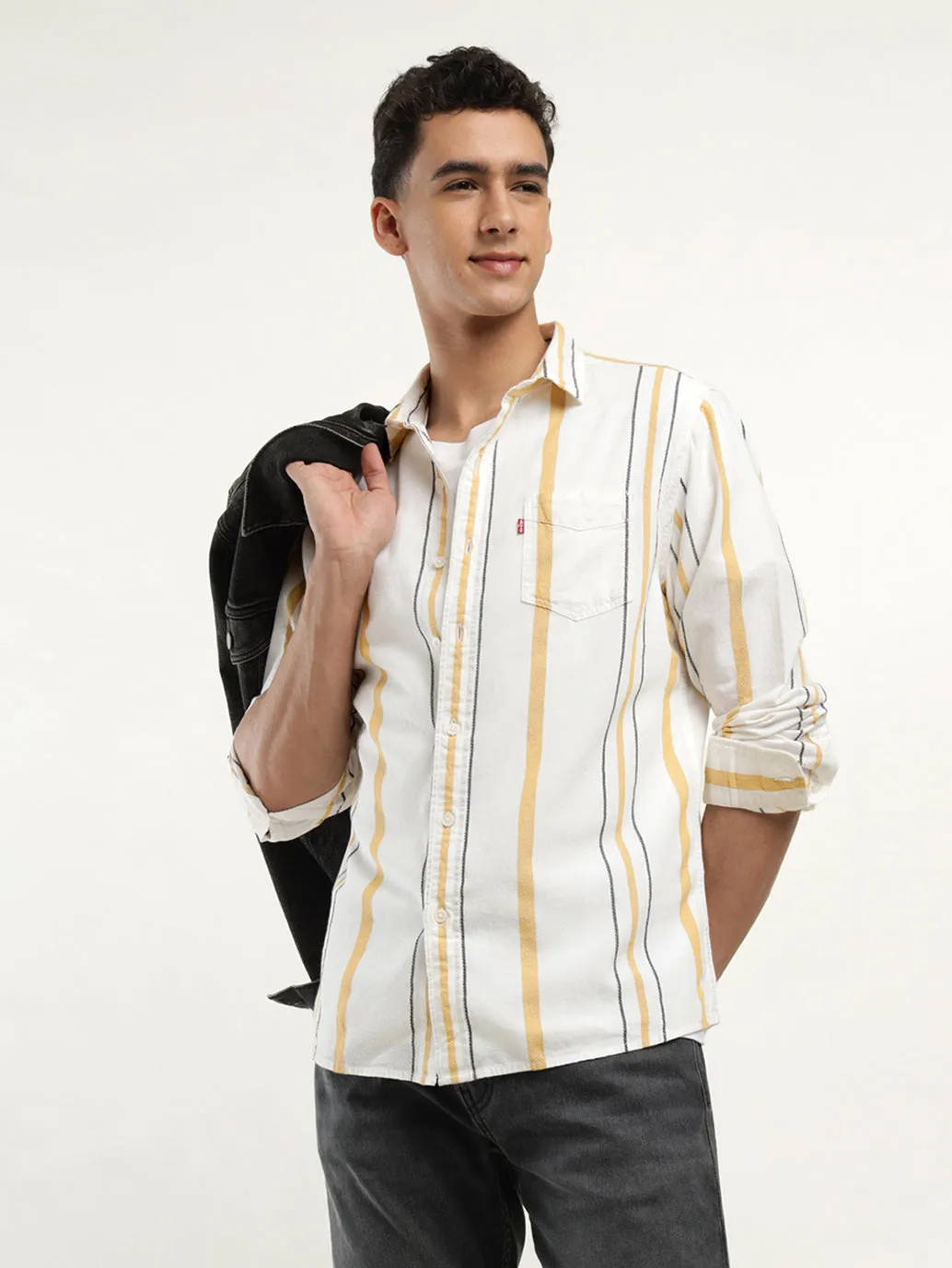 Men's Striped Slim Fit Shirt