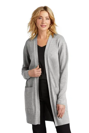 Mercer Mettle Women's Open-Front Cardigan Sweater MM3023 Gusty Grey Heather