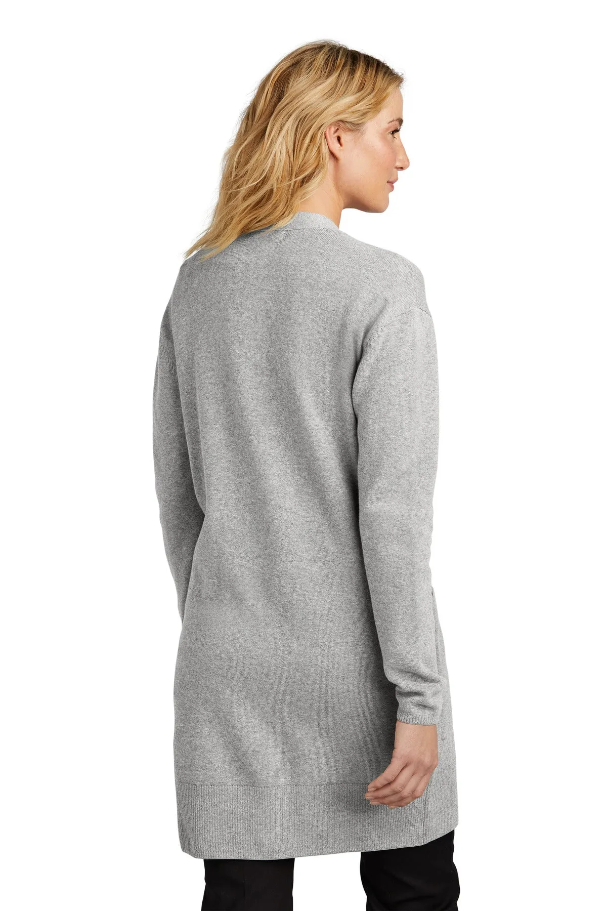 Mercer Mettle Women's Open-Front Cardigan Sweater MM3023 Gusty Grey Heather