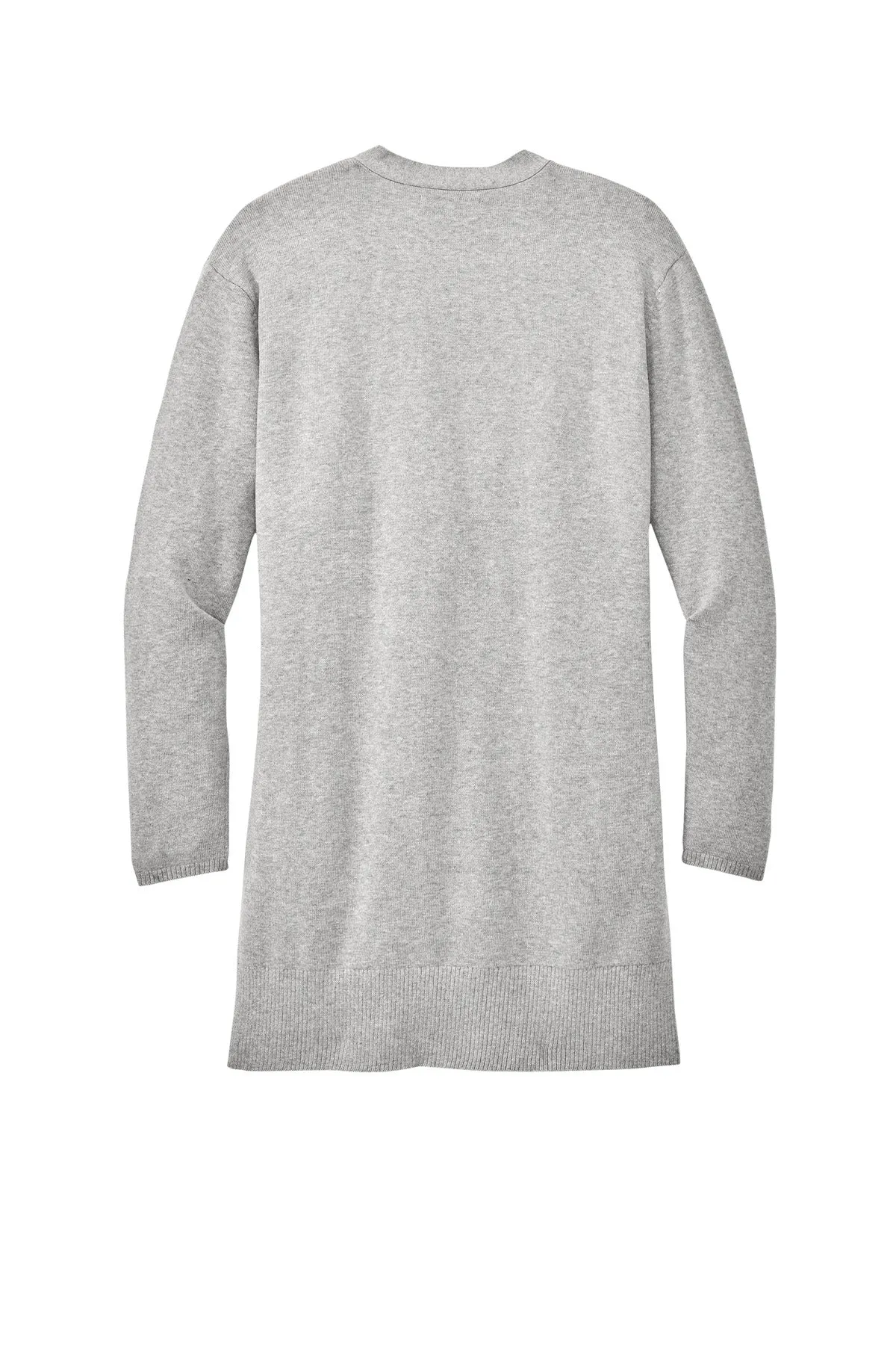 Mercer Mettle Women's Open-Front Cardigan Sweater MM3023 Gusty Grey Heather
