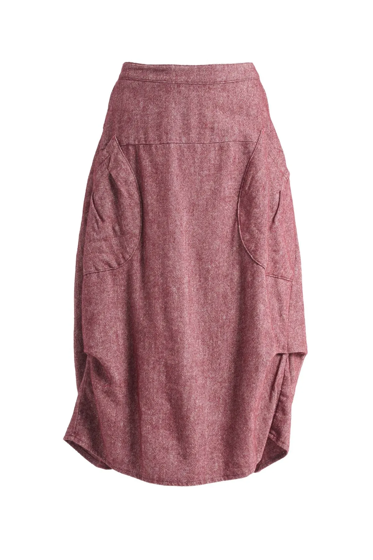 Milwaukee Haven Skirt Vino in Wool/Linen