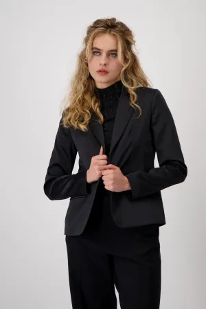 MONARI | SATIN BLAZER - BLACK 808476