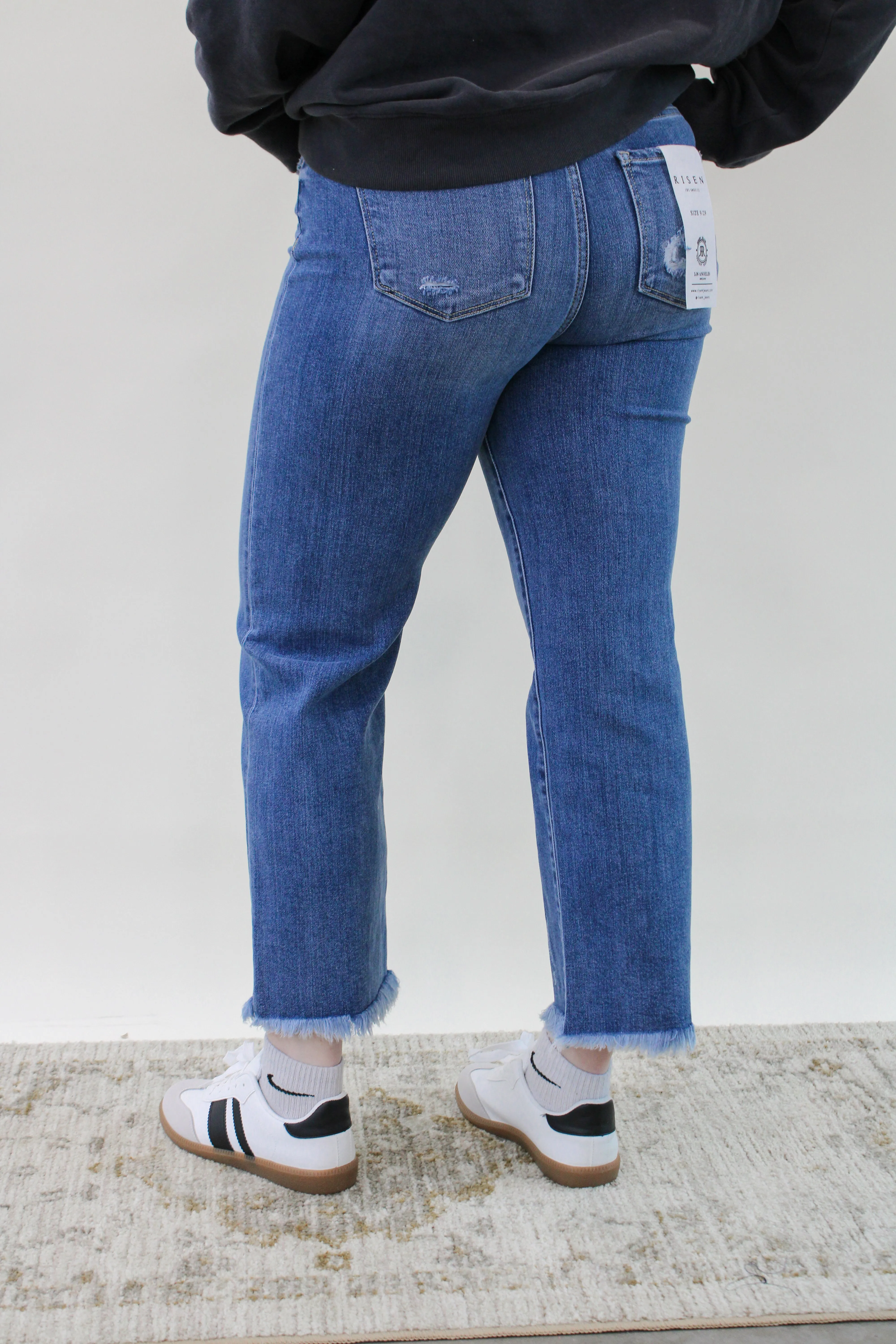 MONITA HIGH-RISE CROP STRAIGHT JEANS