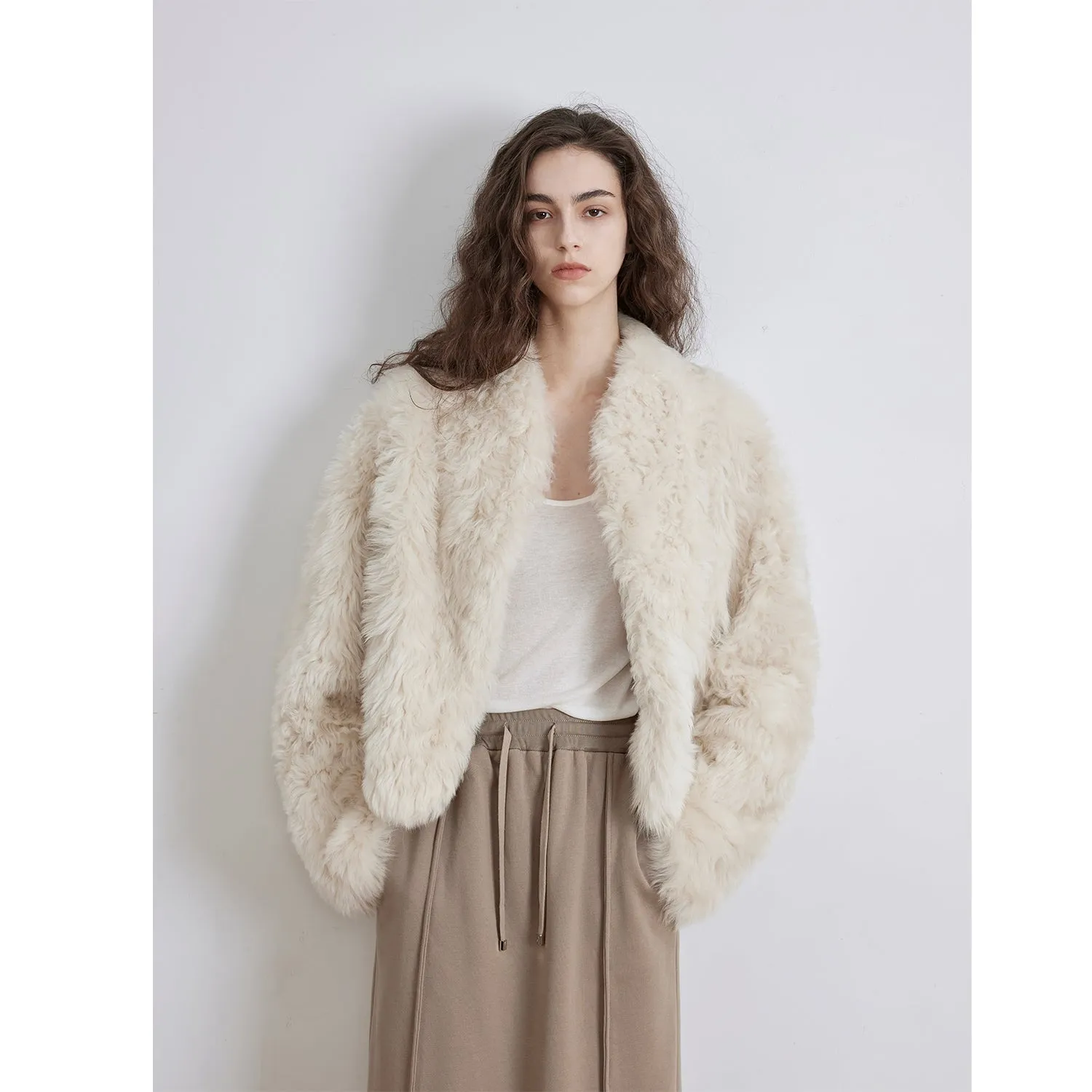 Morning Mist Fur Coat
