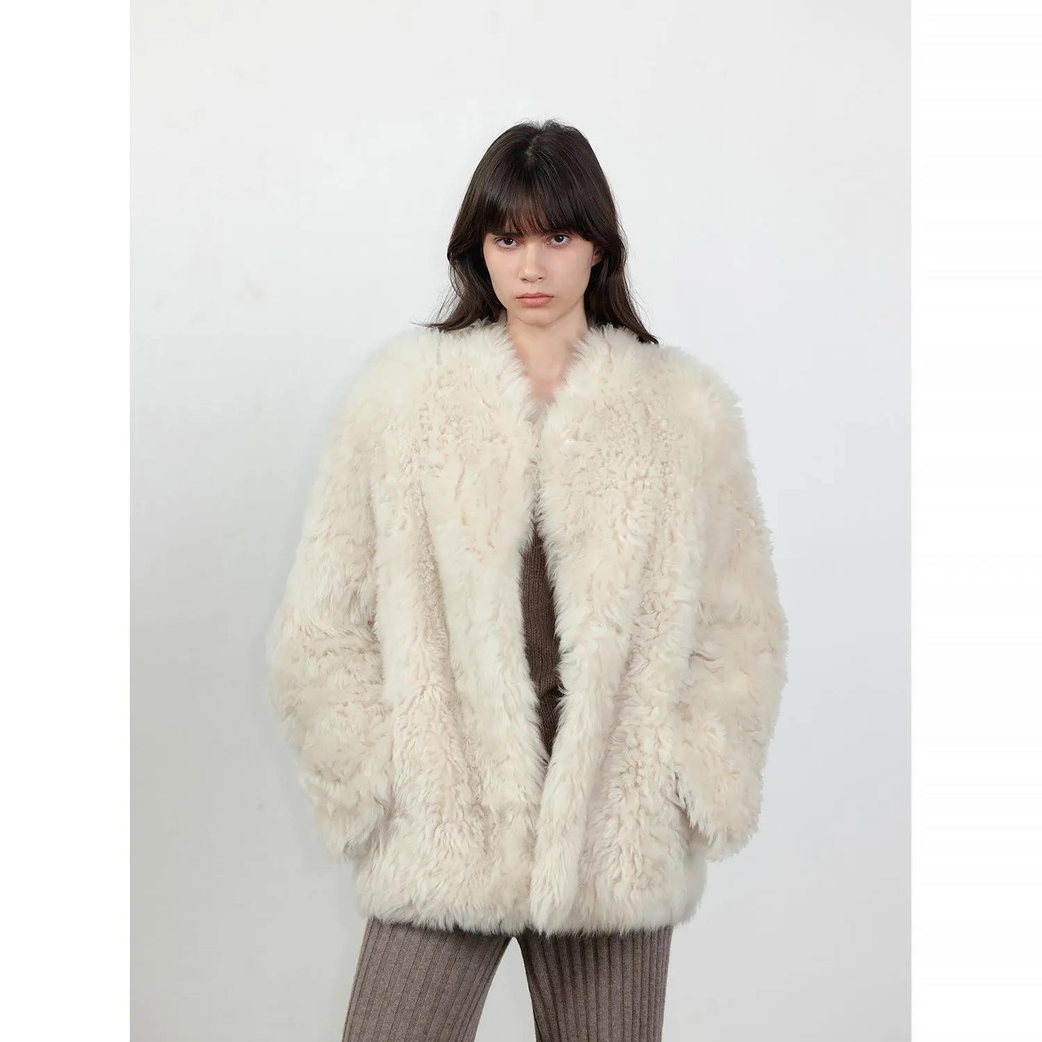 Morning Mist Fur Coat