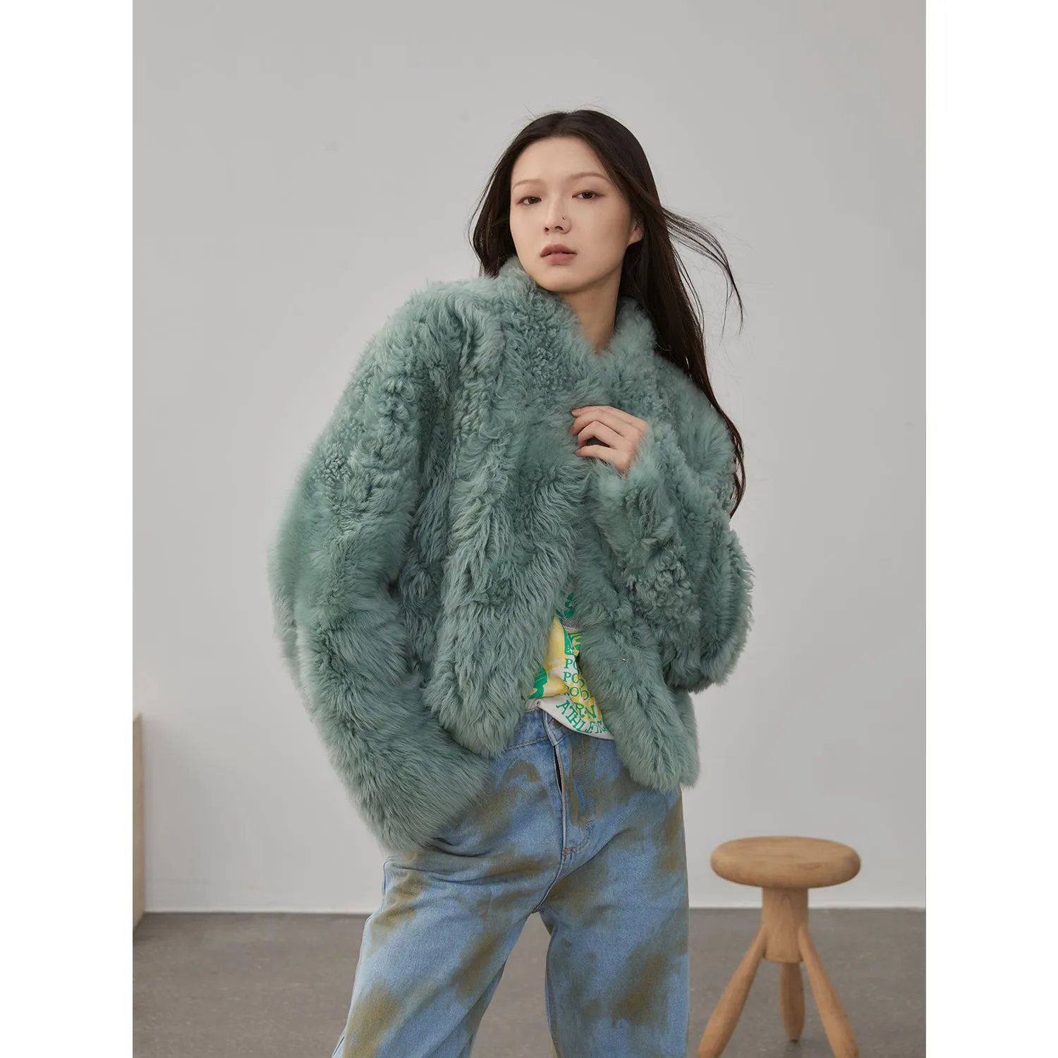 Morning Mist Fur Coat