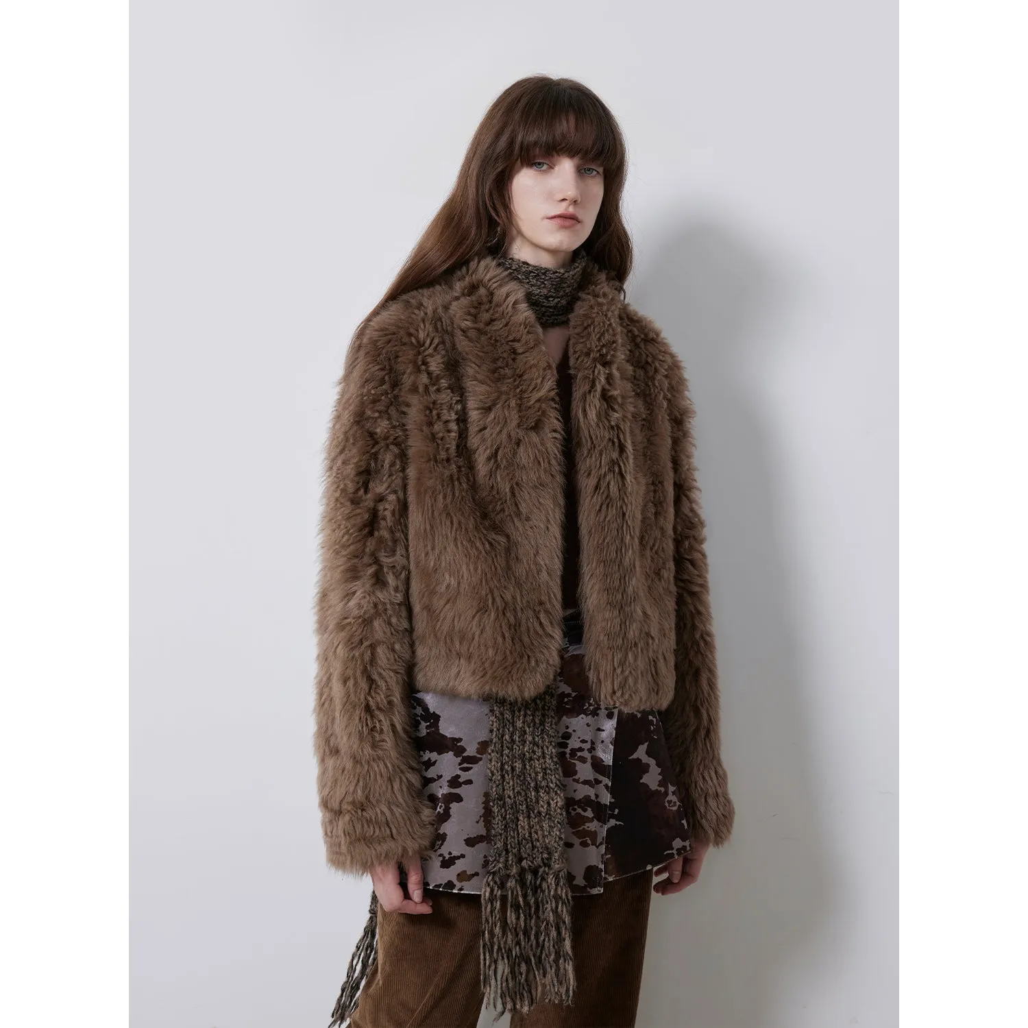 Morning Mist Fur Coat