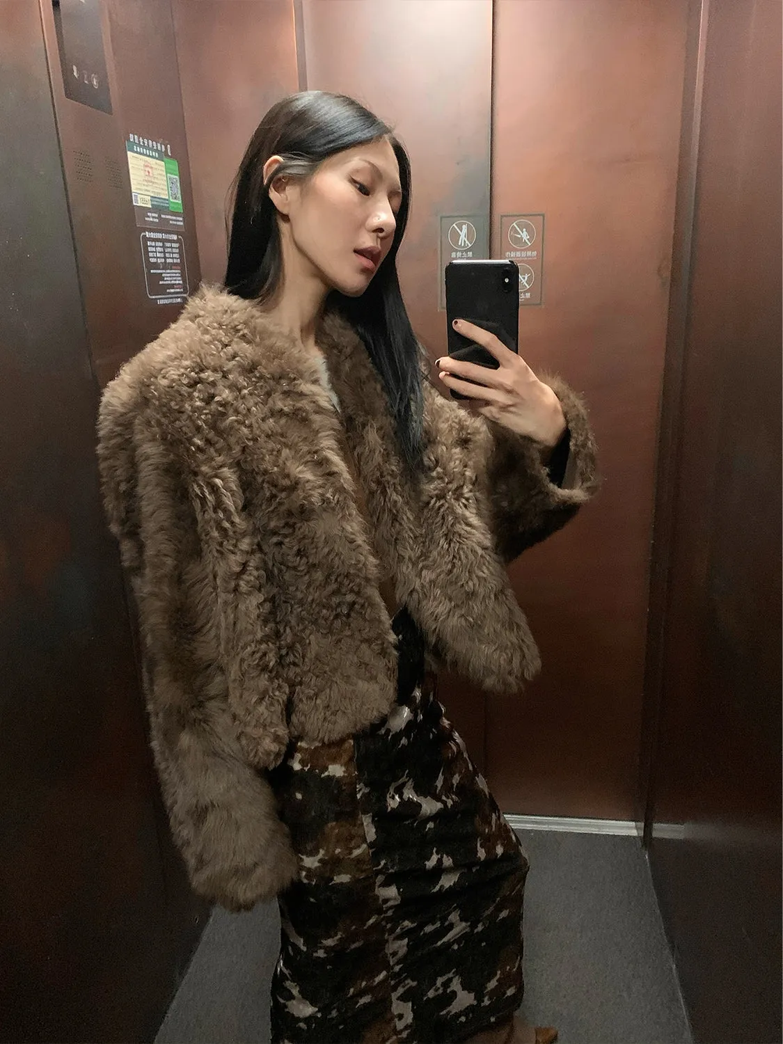 Morning Mist Fur Coat
