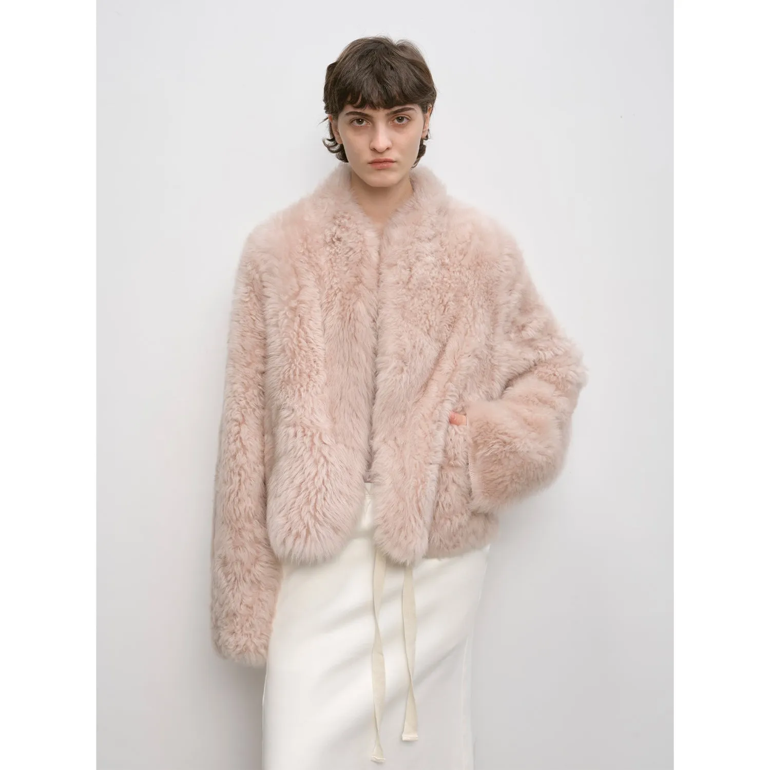 Morning Mist Fur Coat