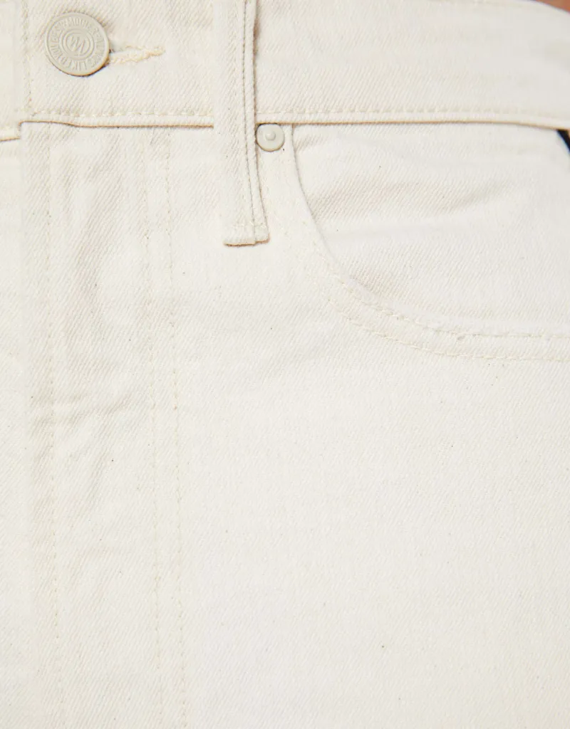 Mother Lil Half-Piped Ankle Jeans in Act Natural
