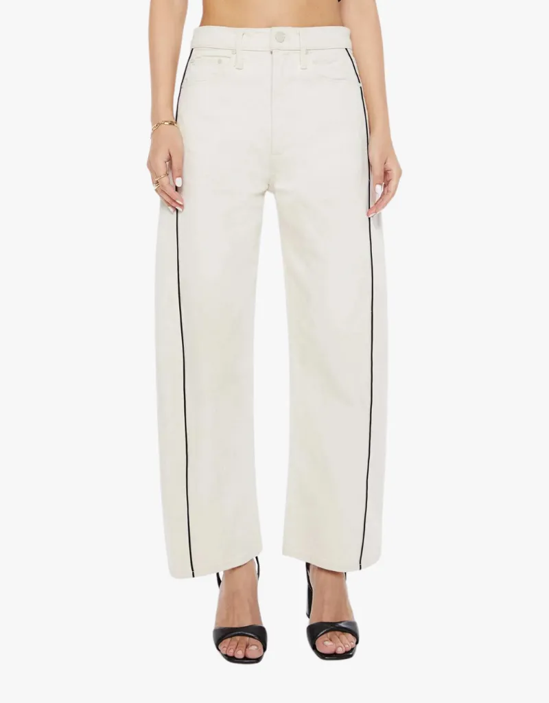 Mother Lil Half-Piped Ankle Jeans in Act Natural