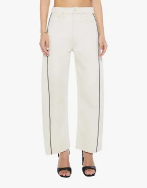 Mother Lil Half-Piped Ankle Jeans in Act Natural