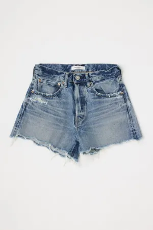 Moussy Vintage Elam Denim Shorts in Blue