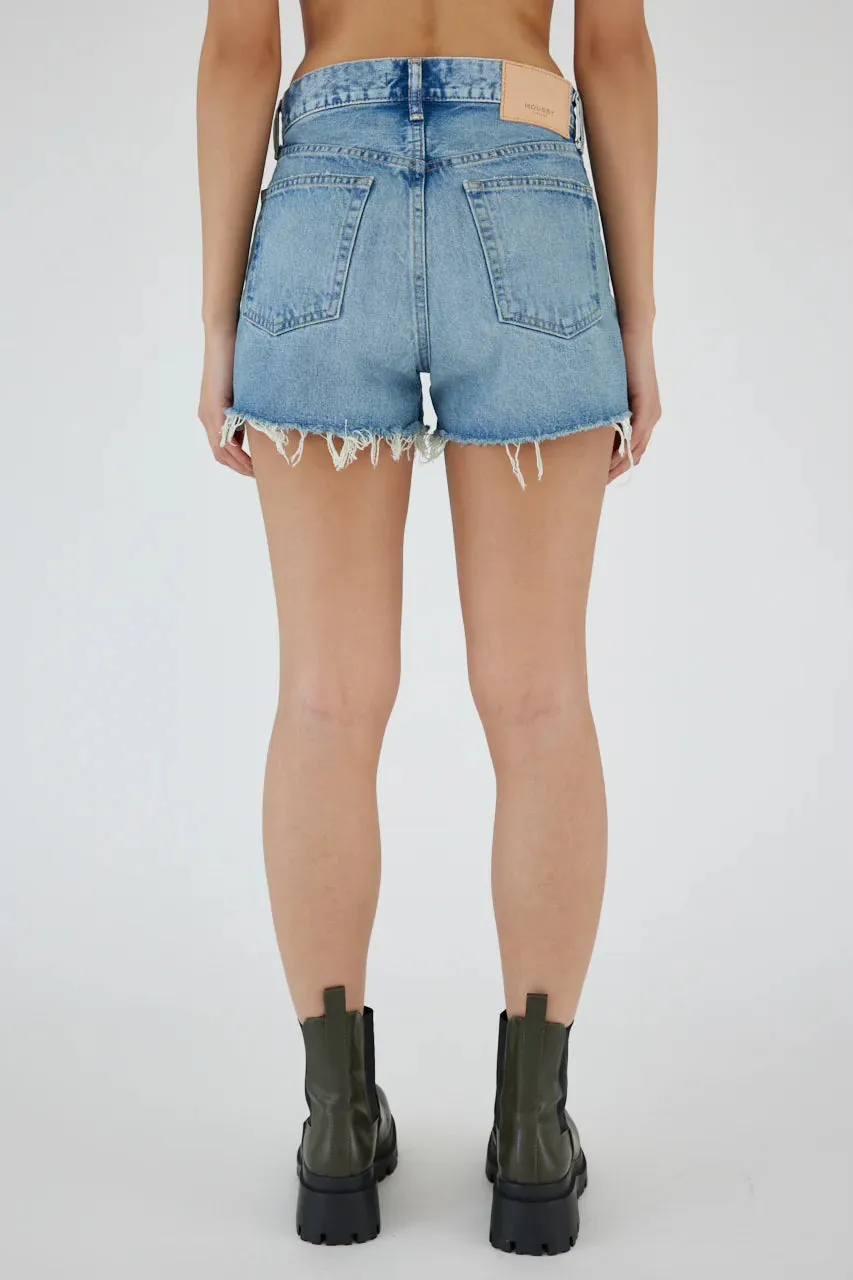 Moussy Vintage Troppard Denim Shorts in Light Blue