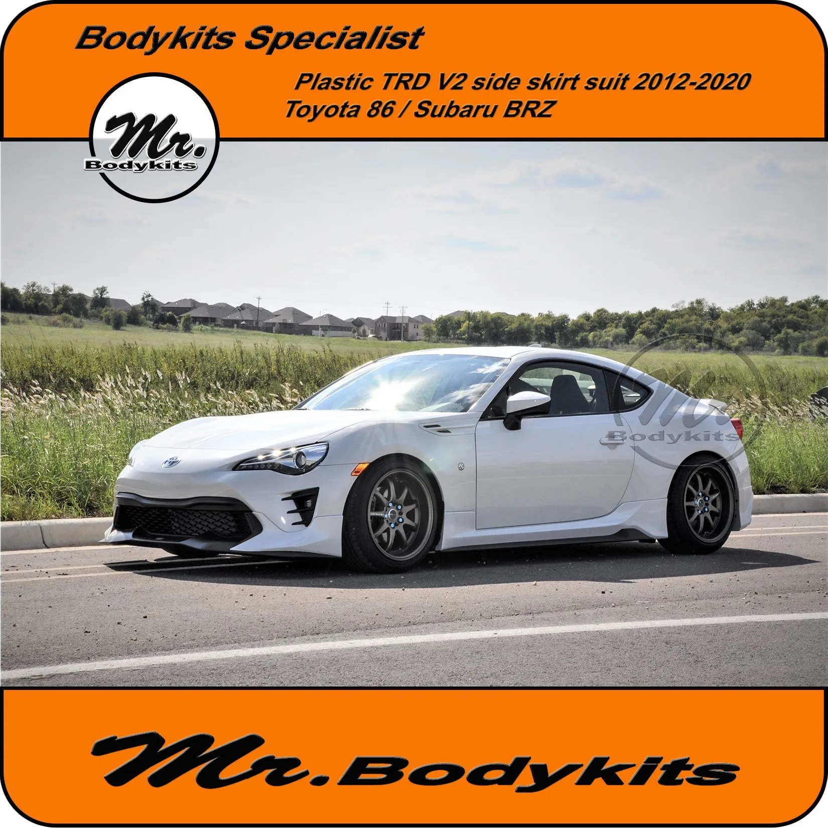 Mr Plastic TRD V2 Side Skirt Bodykits For Toyota 86 / Subaru BRZ 2012-2020