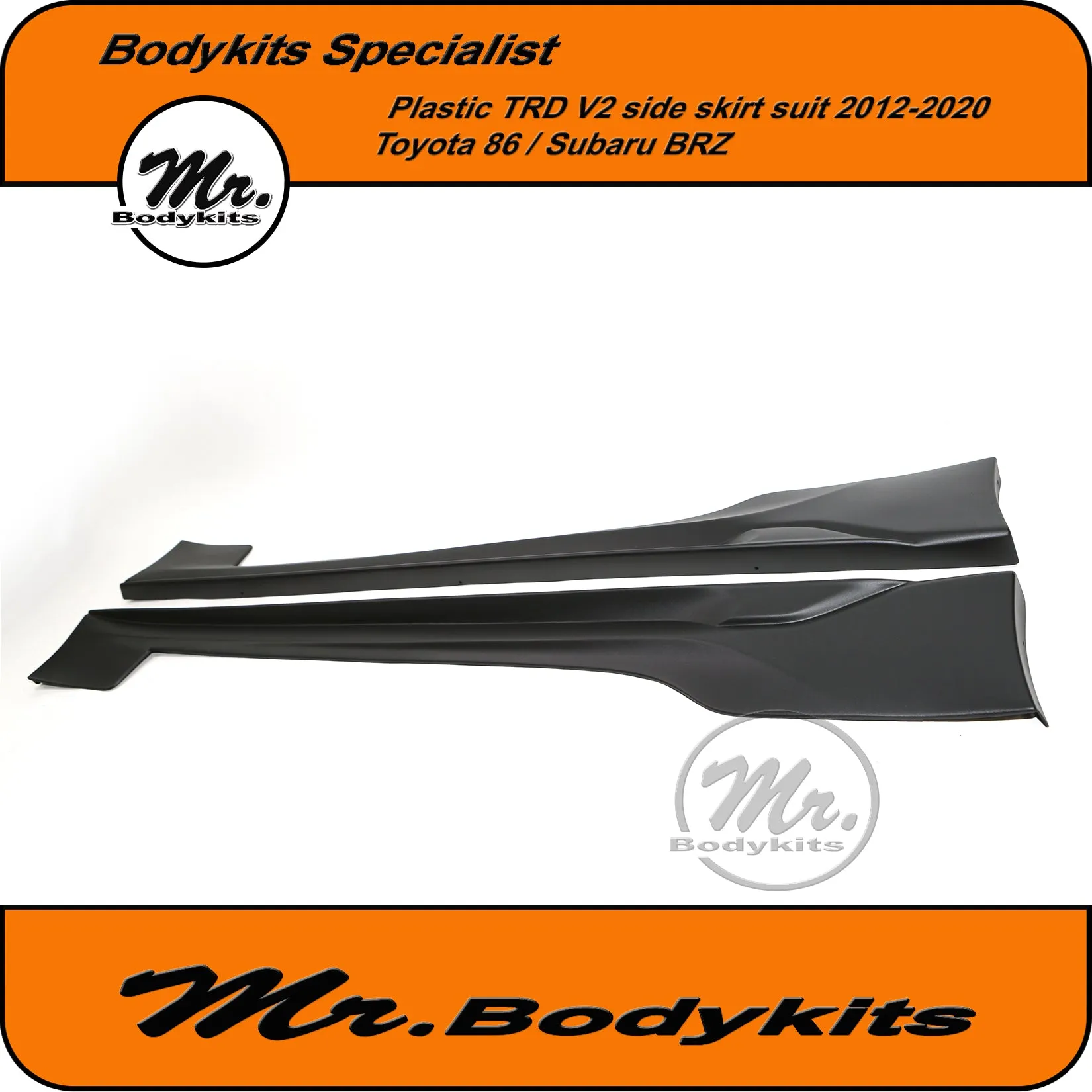 Mr Plastic TRD V2 Side Skirt Bodykits For Toyota 86 / Subaru BRZ 2012-2020