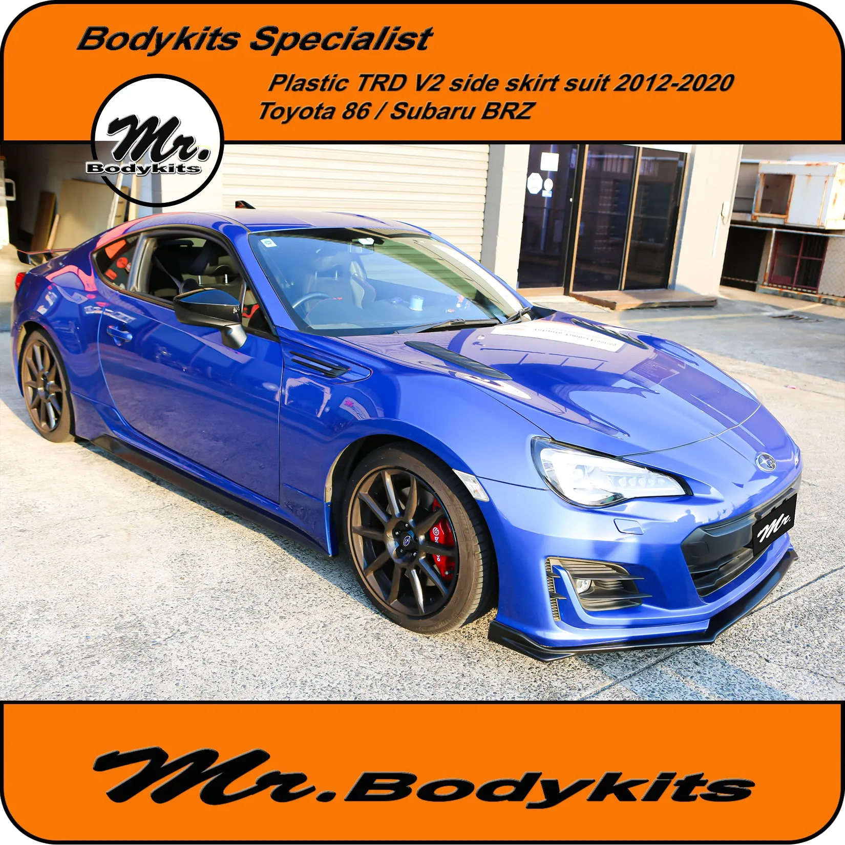 Mr Plastic TRD V2 Side Skirt Bodykits For Toyota 86 / Subaru BRZ 2012-2020