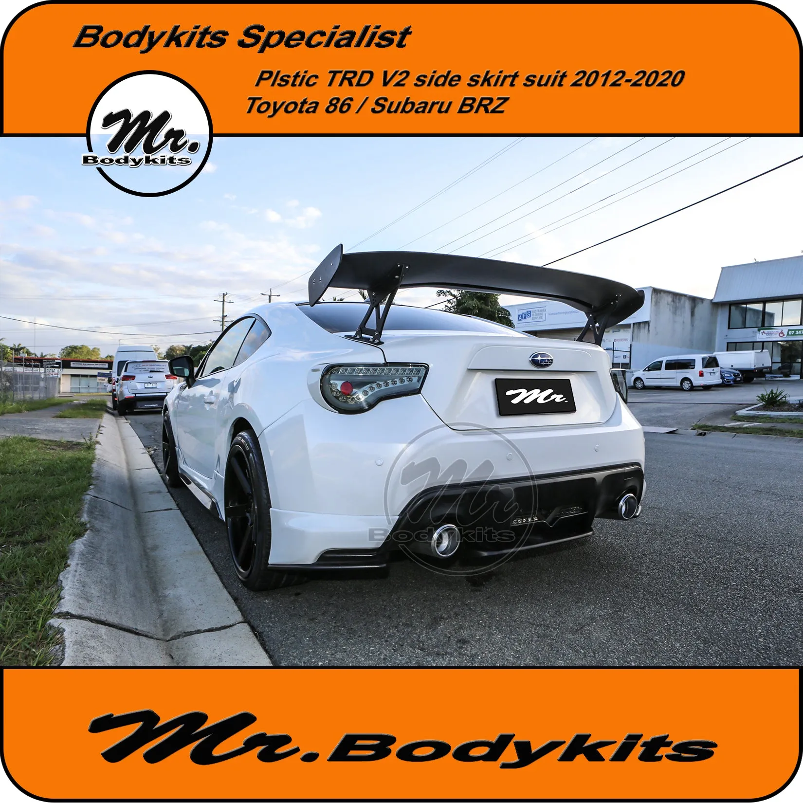 Mr Plastic TRD V2 Side Skirt Bodykits For Toyota 86 / Subaru BRZ 2012-2020