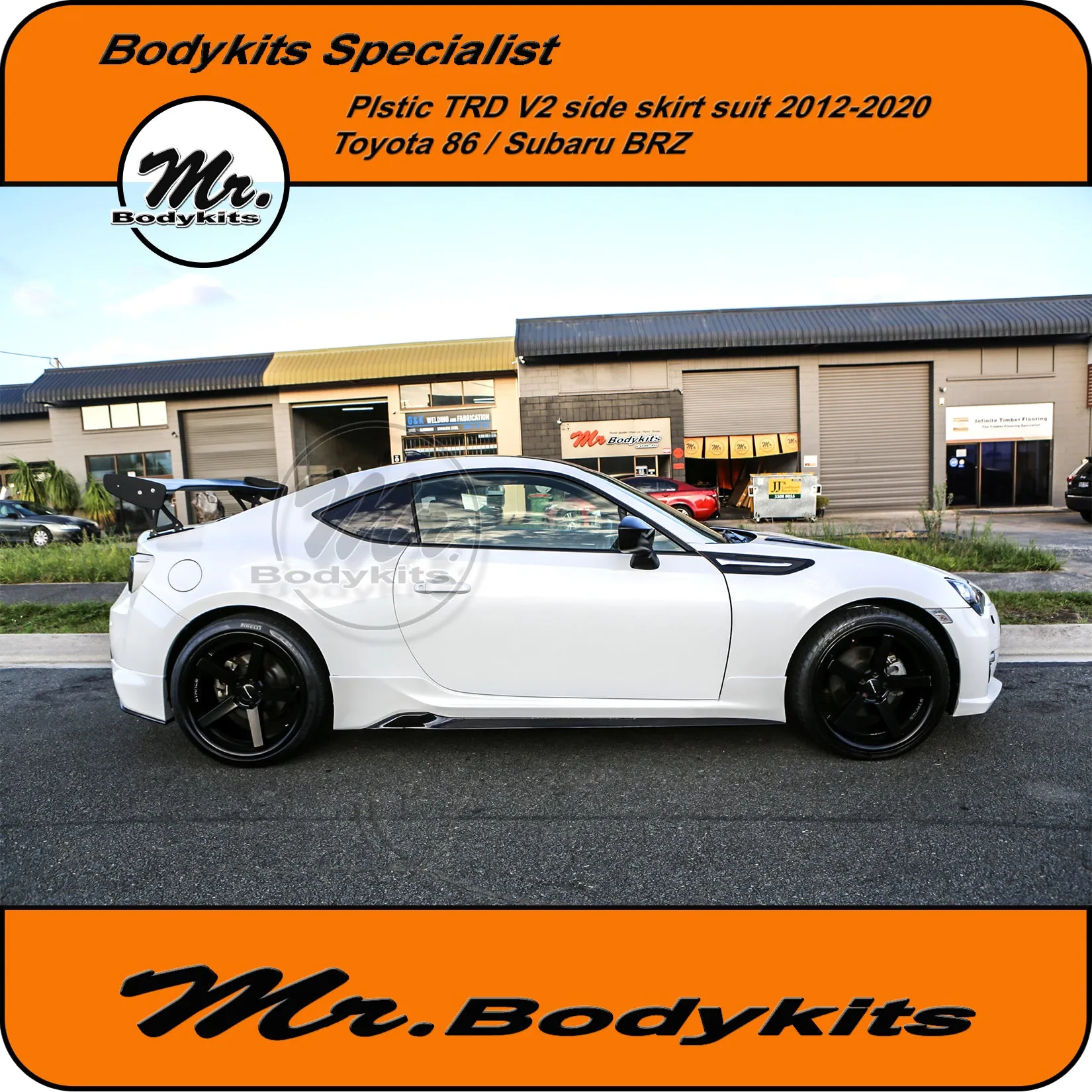 Mr Plastic TRD V2 Side Skirt Bodykits For Toyota 86 / Subaru BRZ 2012-2020
