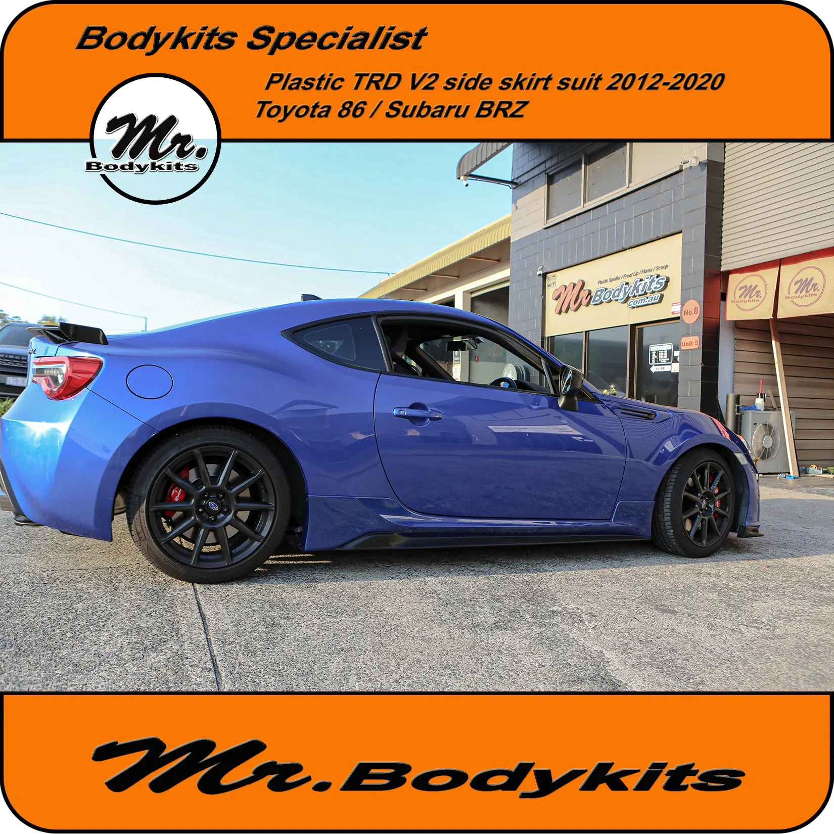 Mr Plastic TRD V2 Side Skirt Bodykits For Toyota 86 / Subaru BRZ 2012-2020