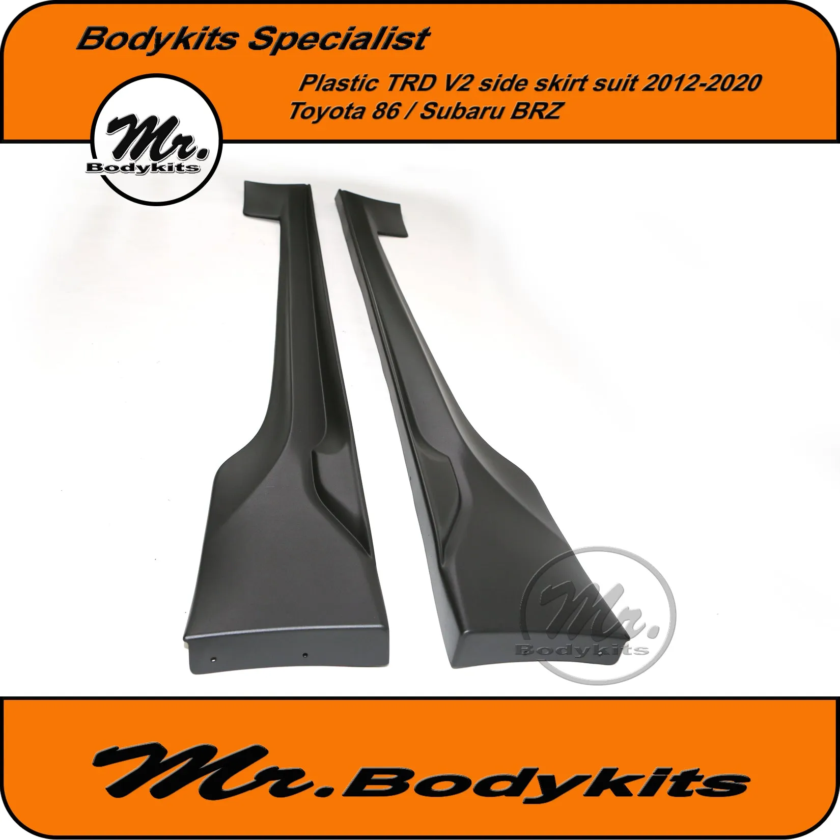 Mr Plastic TRD V2 Side Skirt Bodykits For Toyota 86 / Subaru BRZ 2012-2020
