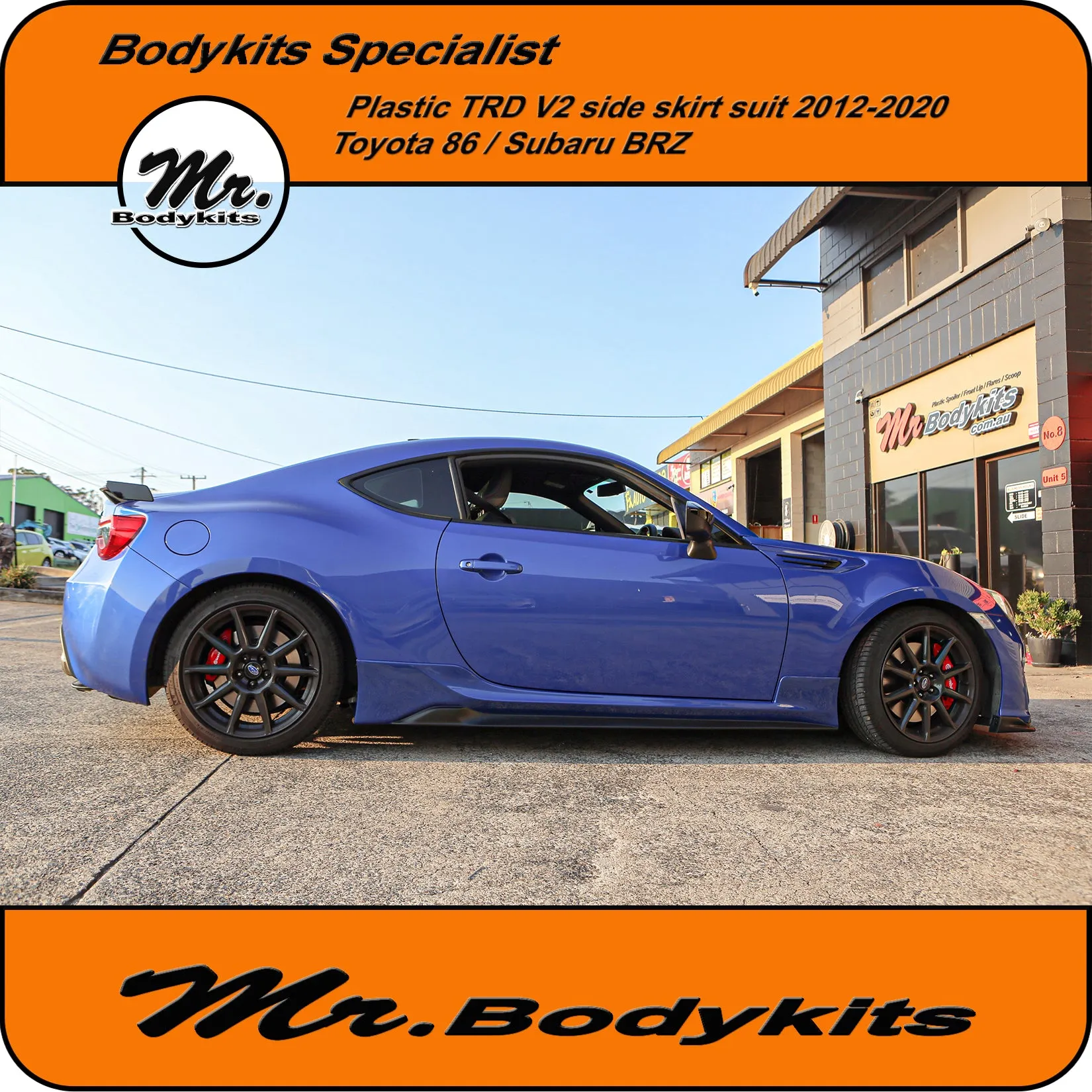 Mr Plastic TRD V2 Side Skirt Bodykits For Toyota 86 / Subaru BRZ 2012-2020