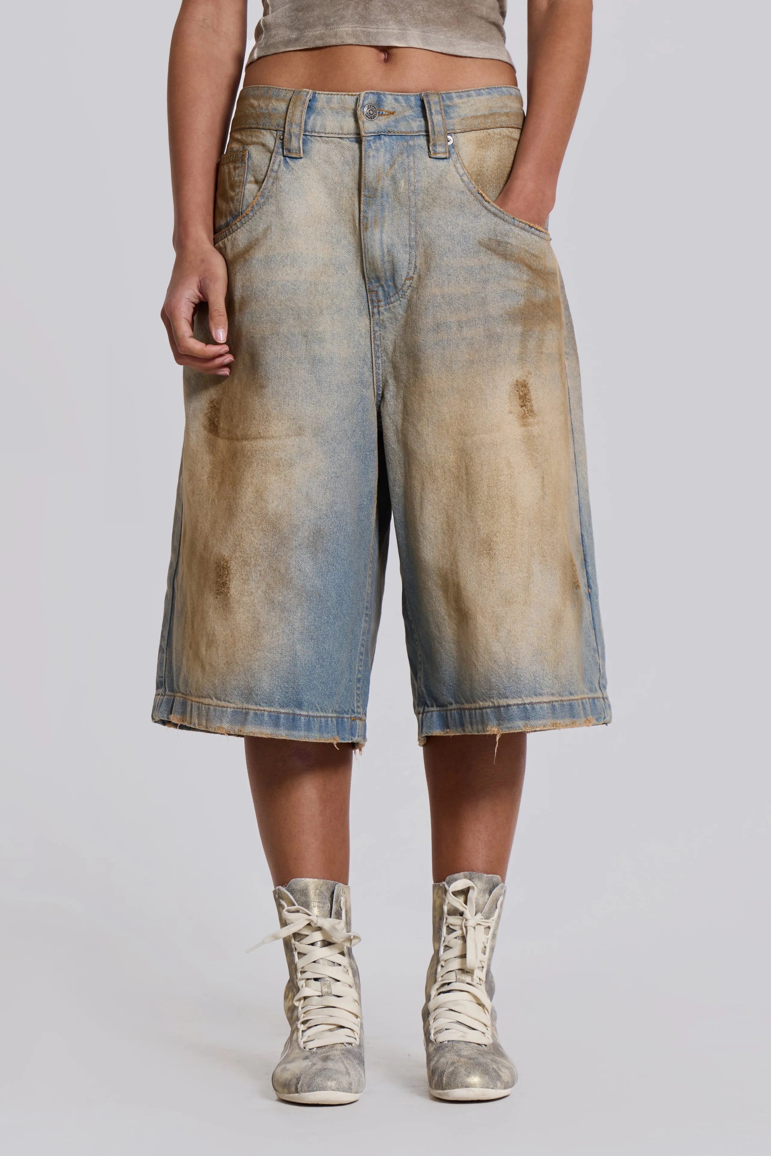 Mud Wash Colossus Jorts