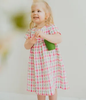 Multicoloured Check Print Dress