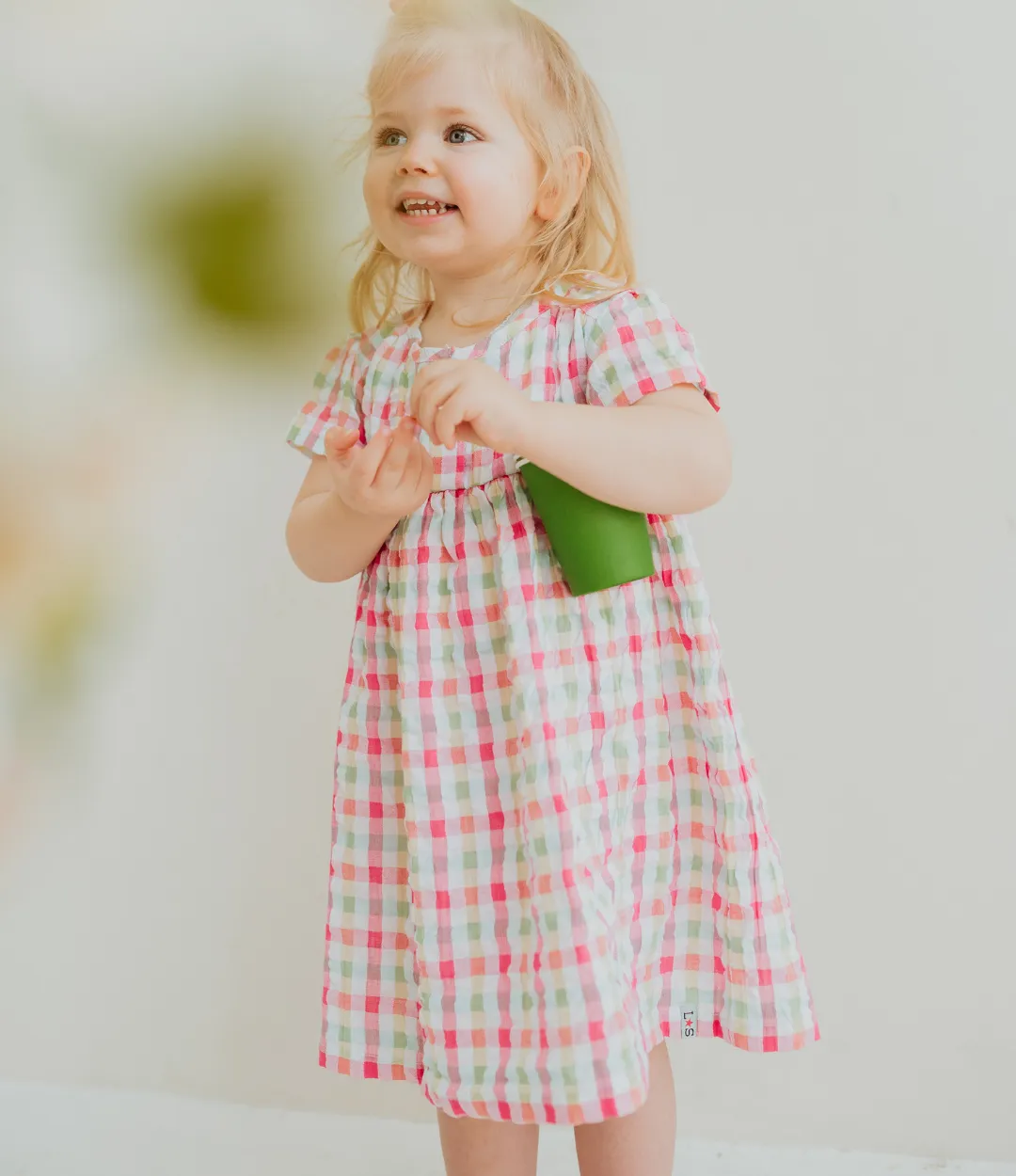 Multicoloured Check Print Dress