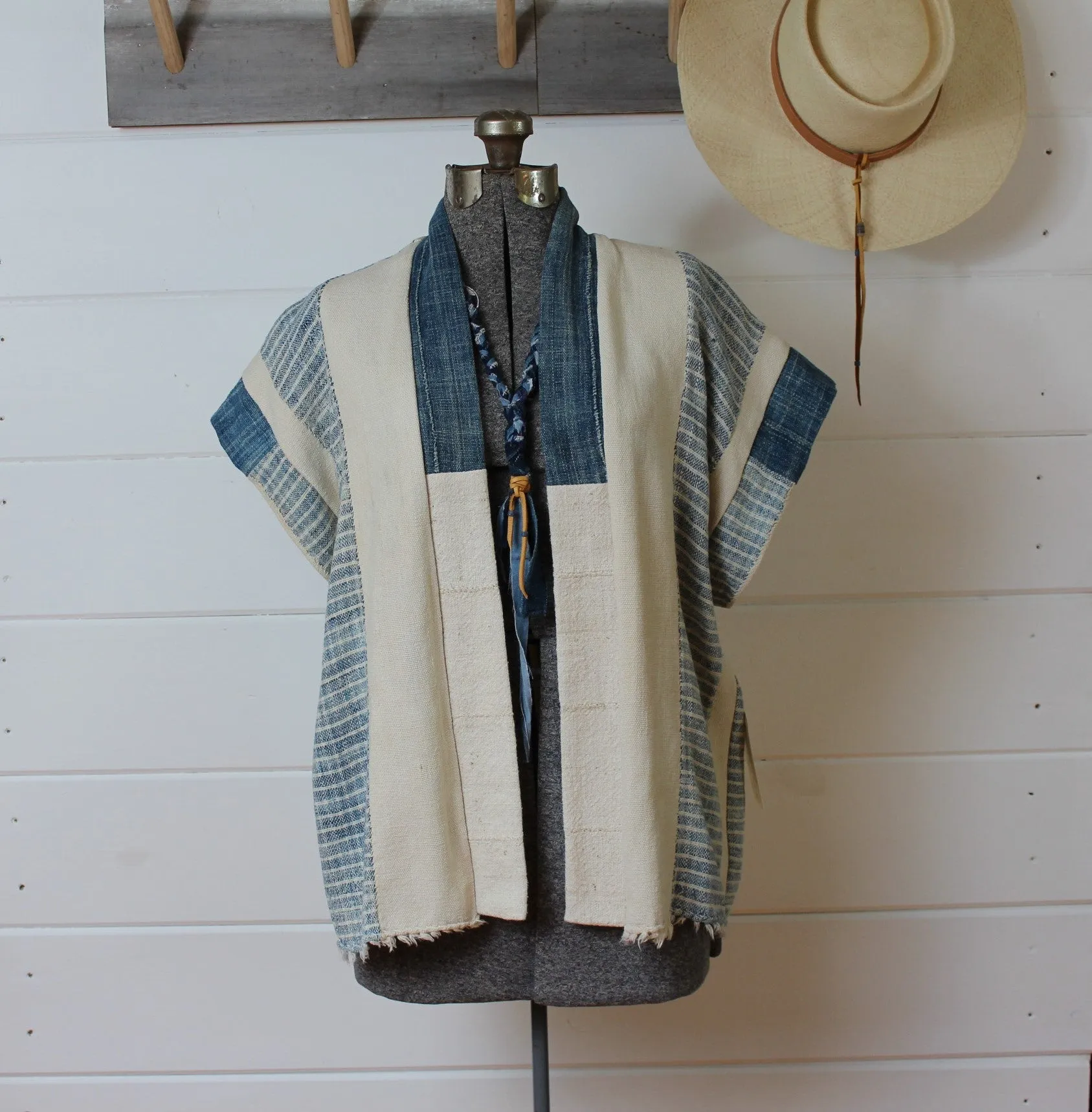 Natural   Indigo Desert Vest