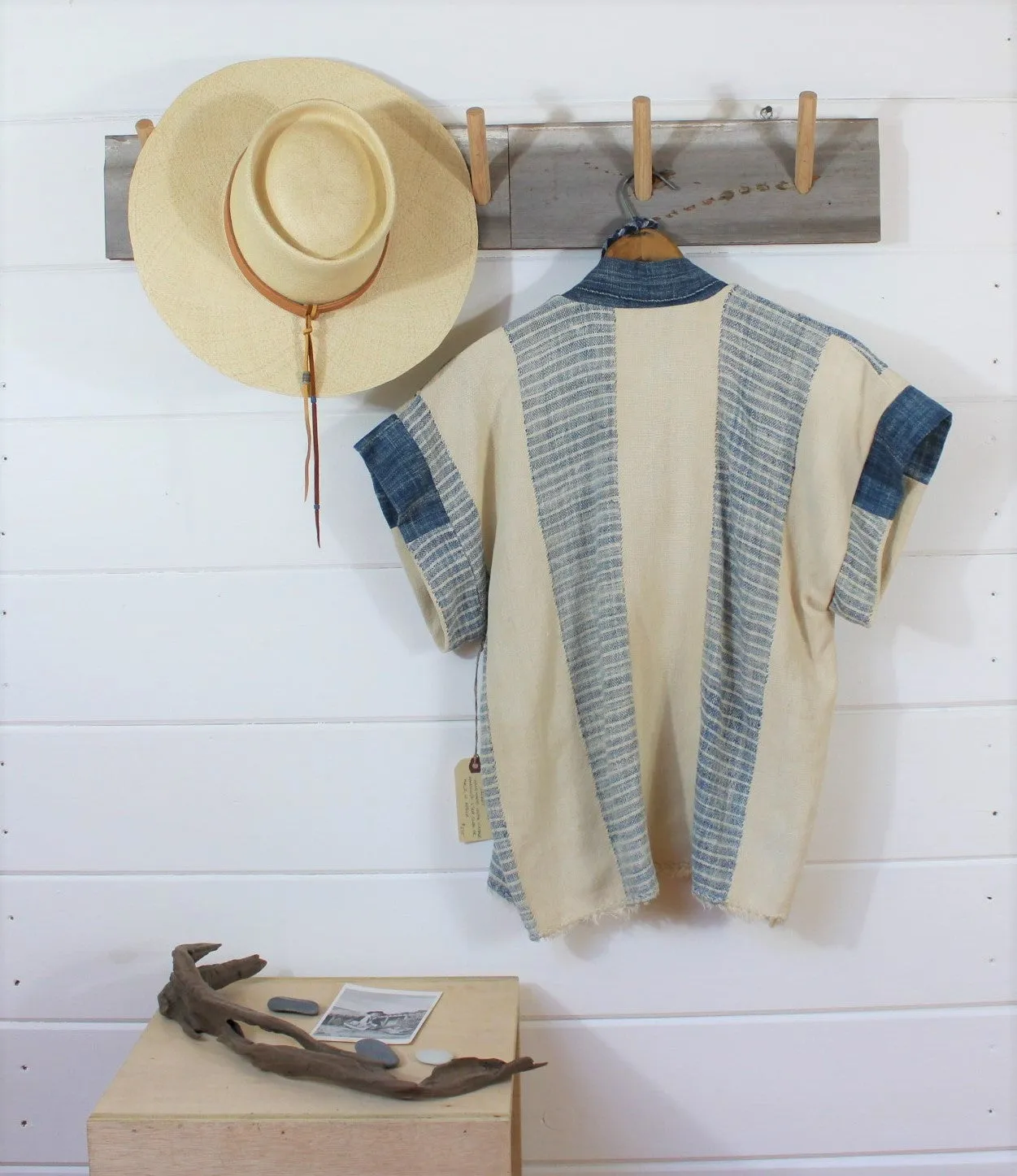 Natural   Indigo Desert Vest