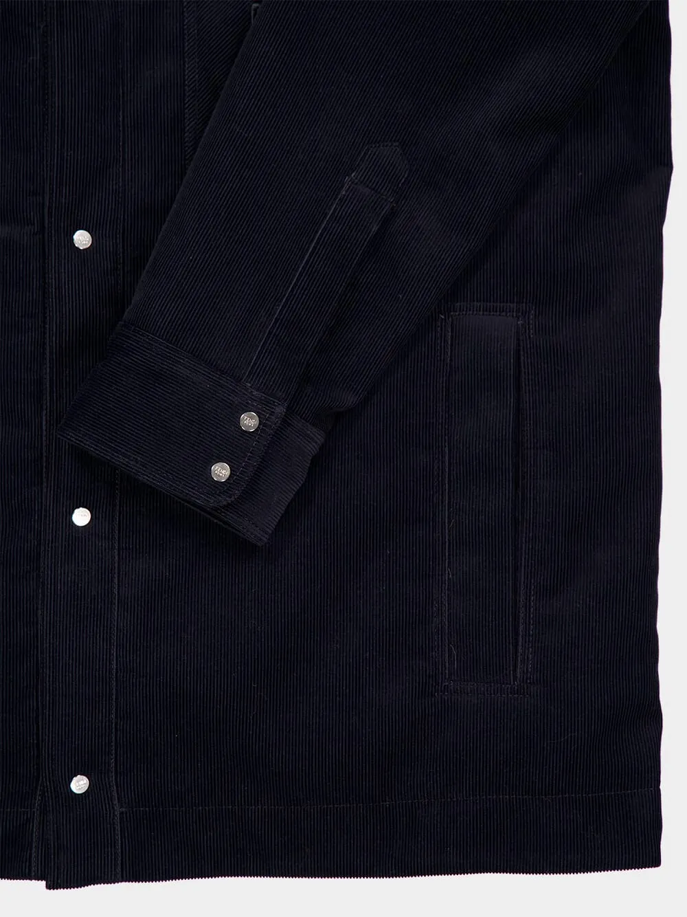 Navy Blue Corduroy Blouson
