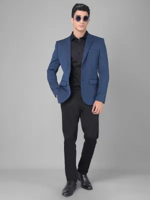 Navy Blue Single Breasted Blazer