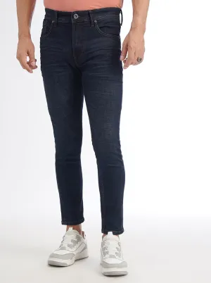 Navy Blue Washed Rider Fit Jeans | JadeBlue