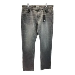 NEW with tags Dl1961 x J Hilburn Gray Denim slim straight smart denim 38/36